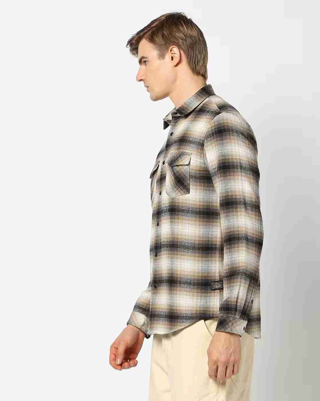 Lee Cooper | Men Checked Regular Fit Shirt|1