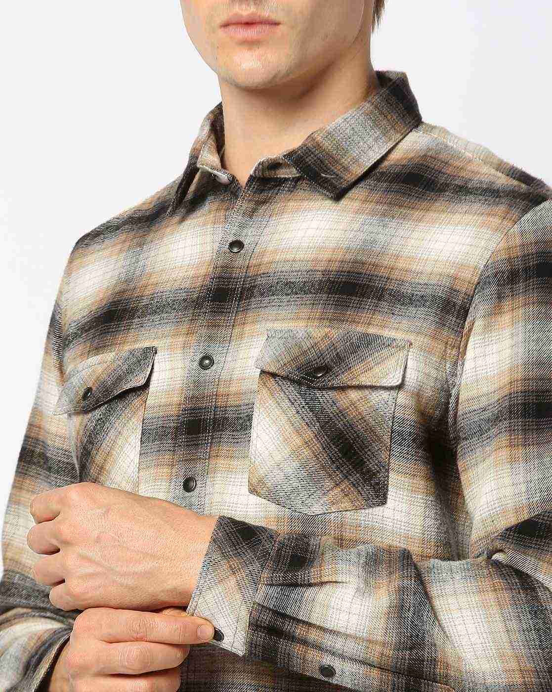 Lee Cooper | Men Checked Regular Fit Shirt|4
