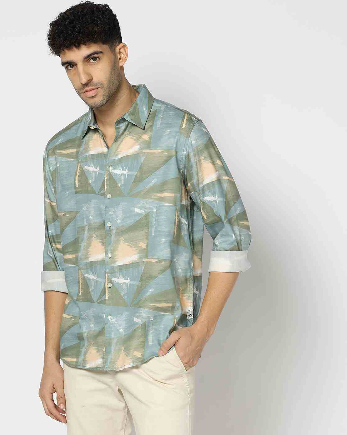 Lee Cooper | Men Printed Regular Fit Shirt|0