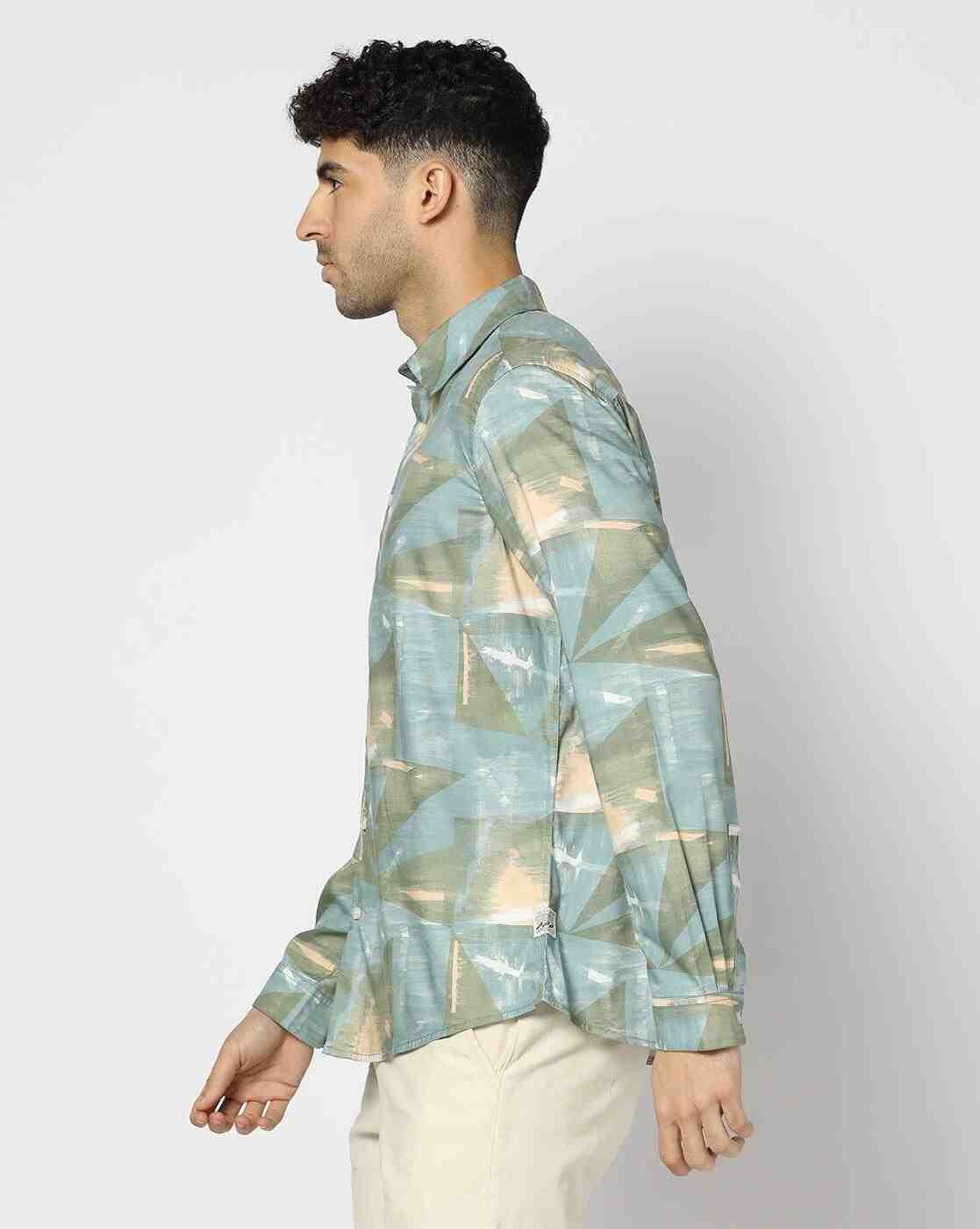 Lee Cooper | Men Printed Regular Fit Shirt|1