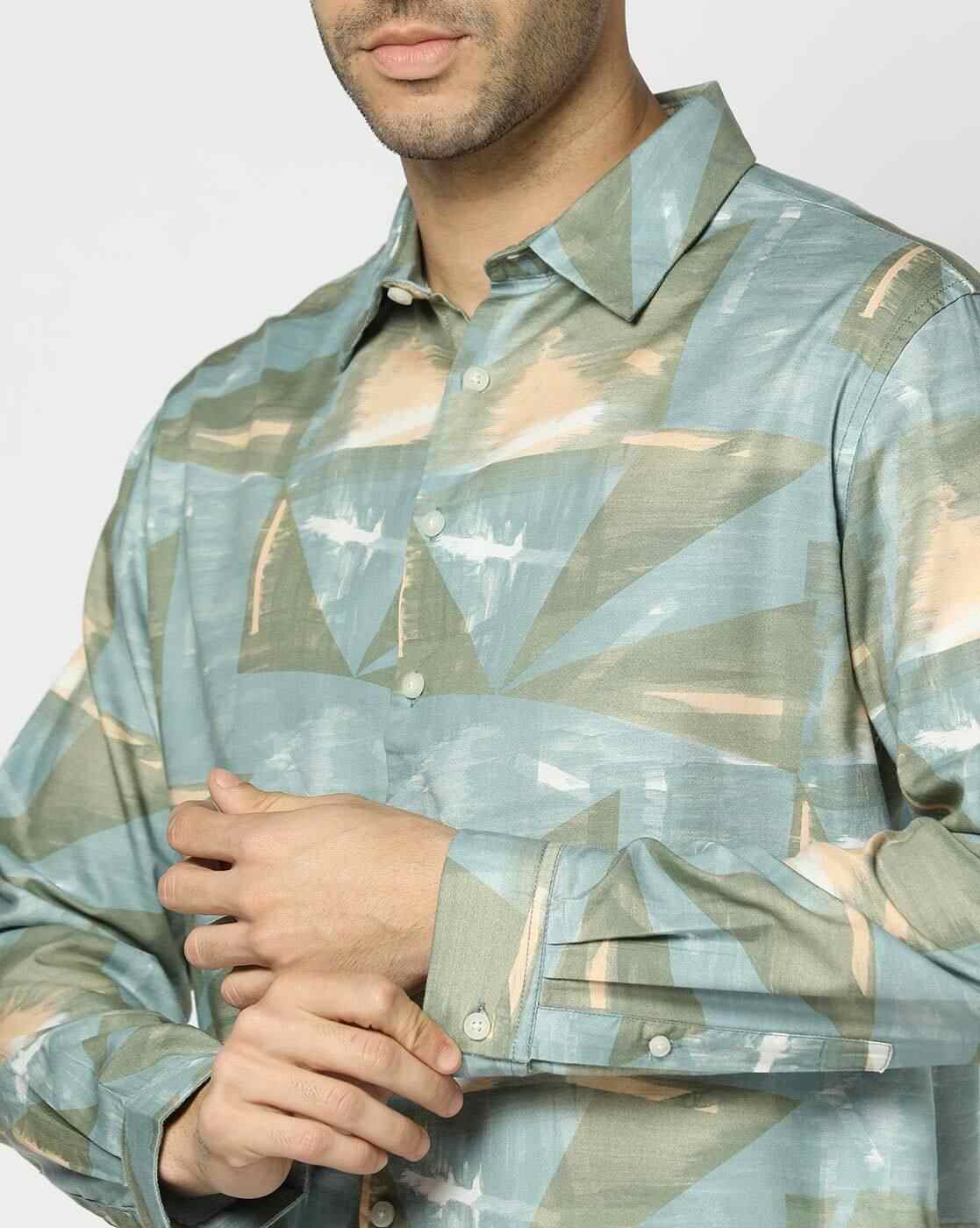 Lee Cooper | Men Printed Regular Fit Shirt|3