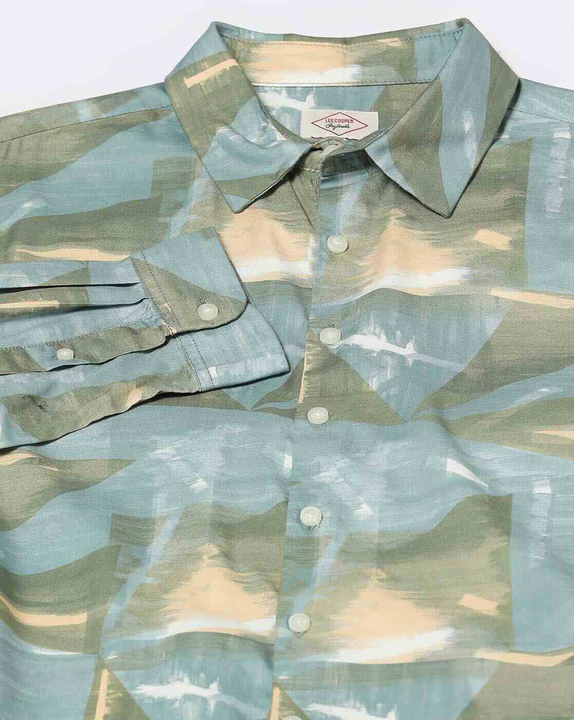 Lee Cooper | Men Printed Regular Fit Shirt|4