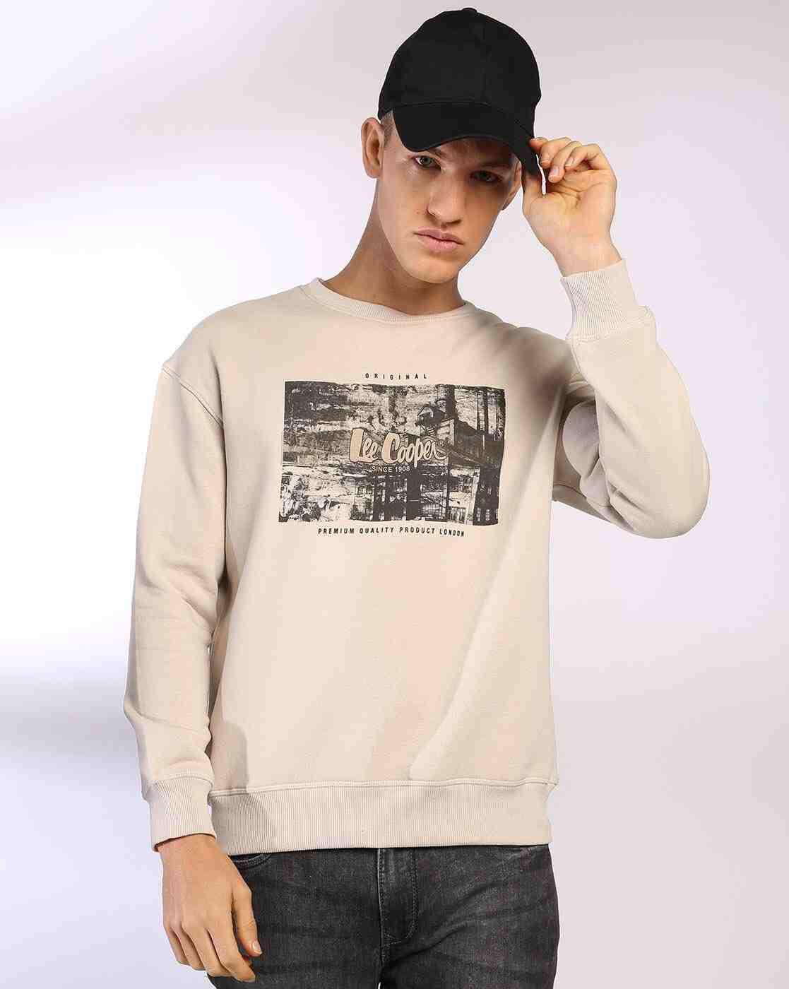 Lee Cooper | Men Brand Print Oversized Fit Sweatshirt|0