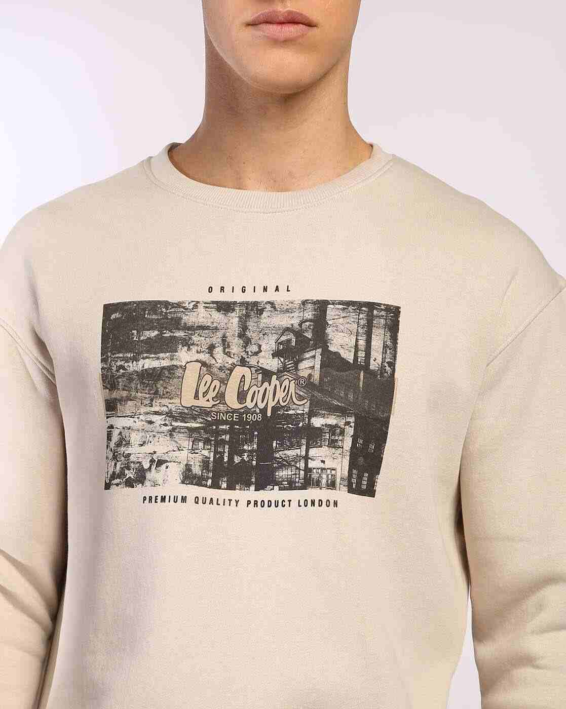 Lee Cooper | Men Brand Print Oversized Fit Sweatshirt|4