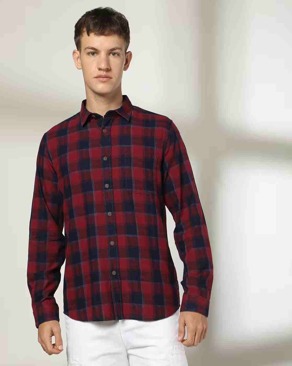 Lee Cooper | Men Checked Regular Fit Shirt|3