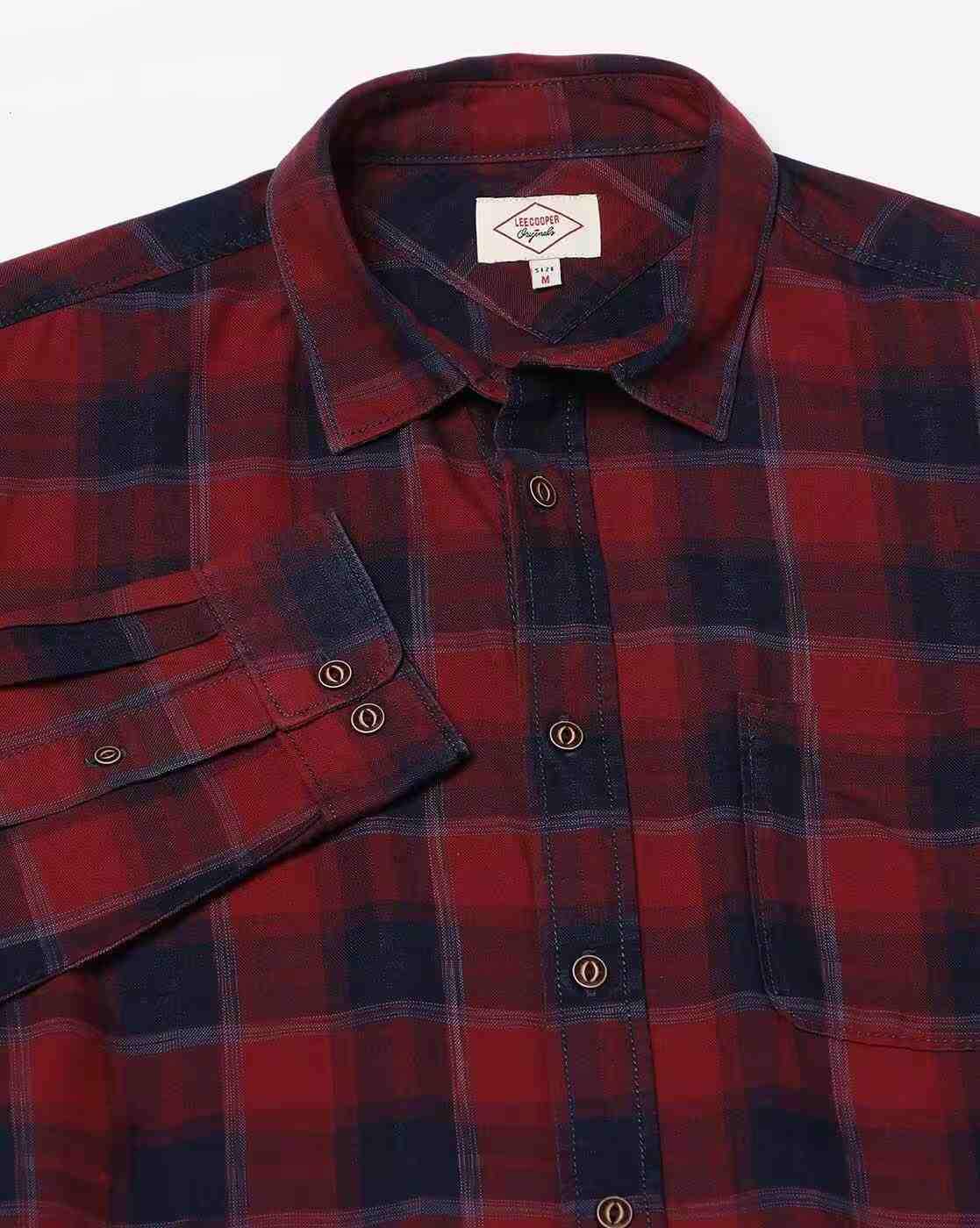 Lee Cooper | Men Checked Regular Fit Shirt|5