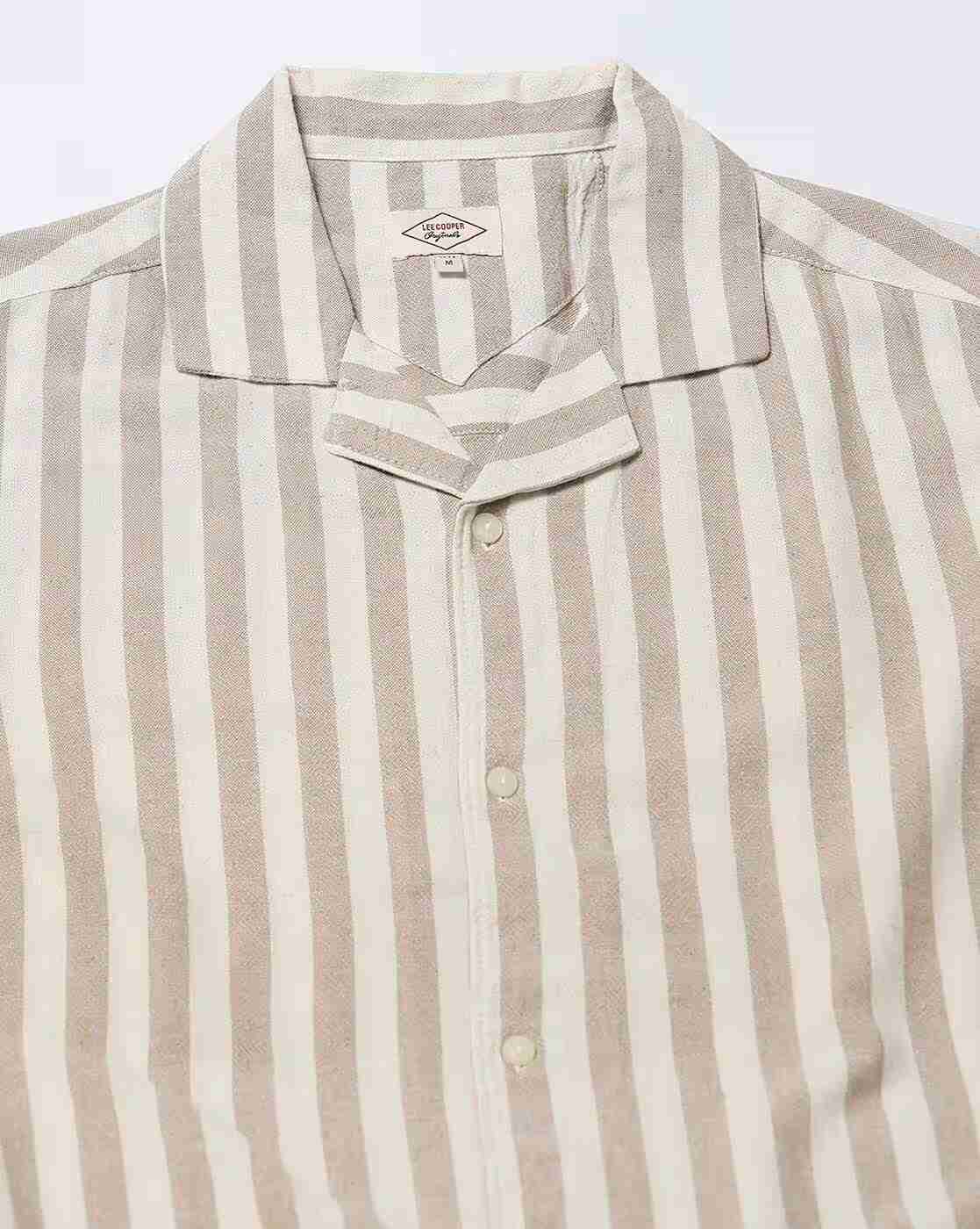 Lee Cooper | Men Striped Regular Fit Shirt|4