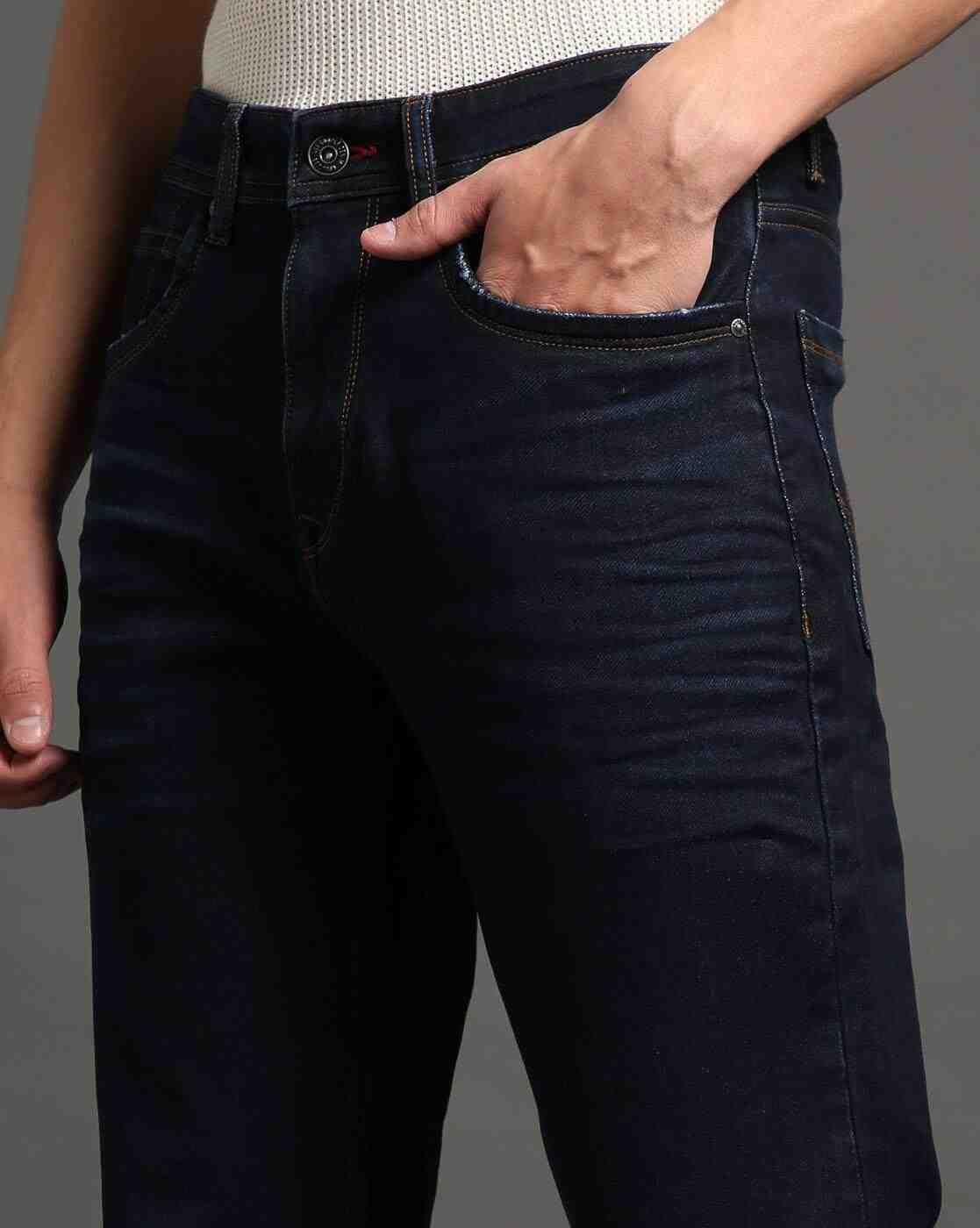 Lee Cooper | Men Light-Wash Albert Slim Straight Fit Jeans-LC20|4