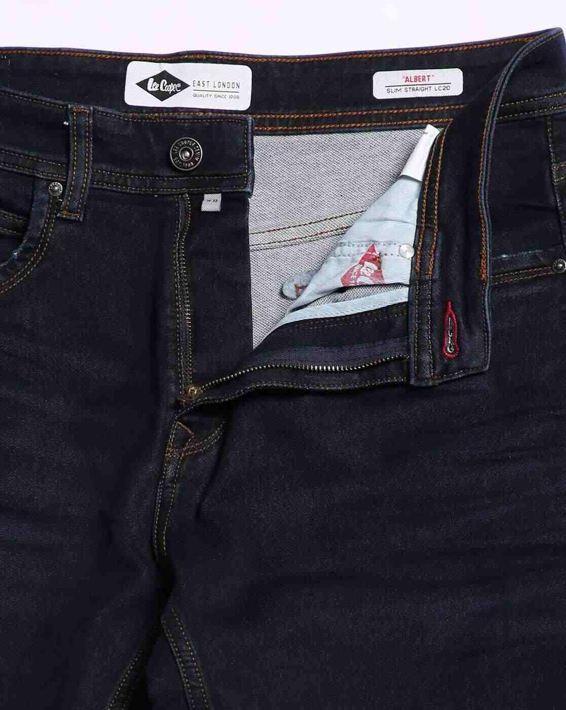 Lee Cooper | Men Light-Wash Albert Slim Straight Fit Jeans-LC20|5