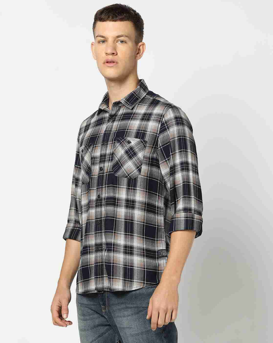 Lee Cooper | Men Checked Regular Fit Shirt|0