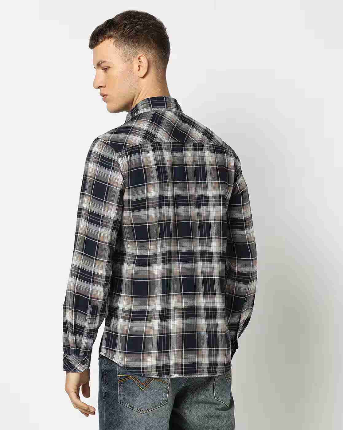 Lee Cooper | Men Checked Regular Fit Shirt|2