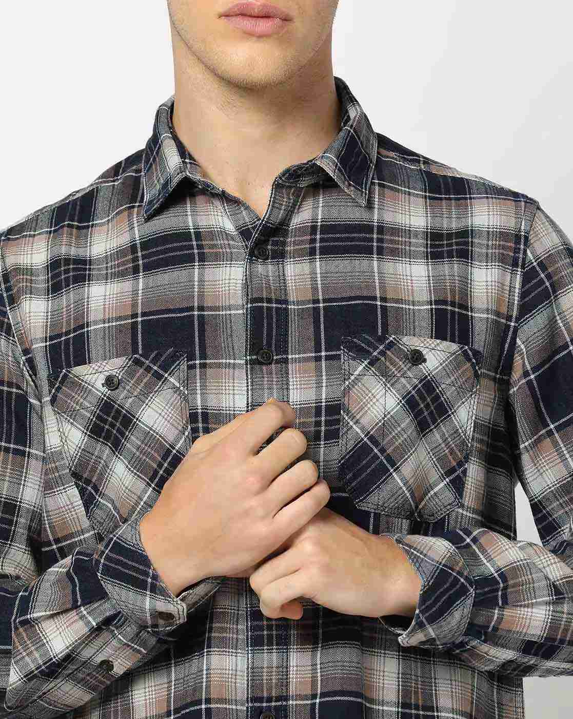 Lee Cooper | Men Checked Regular Fit Shirt|3