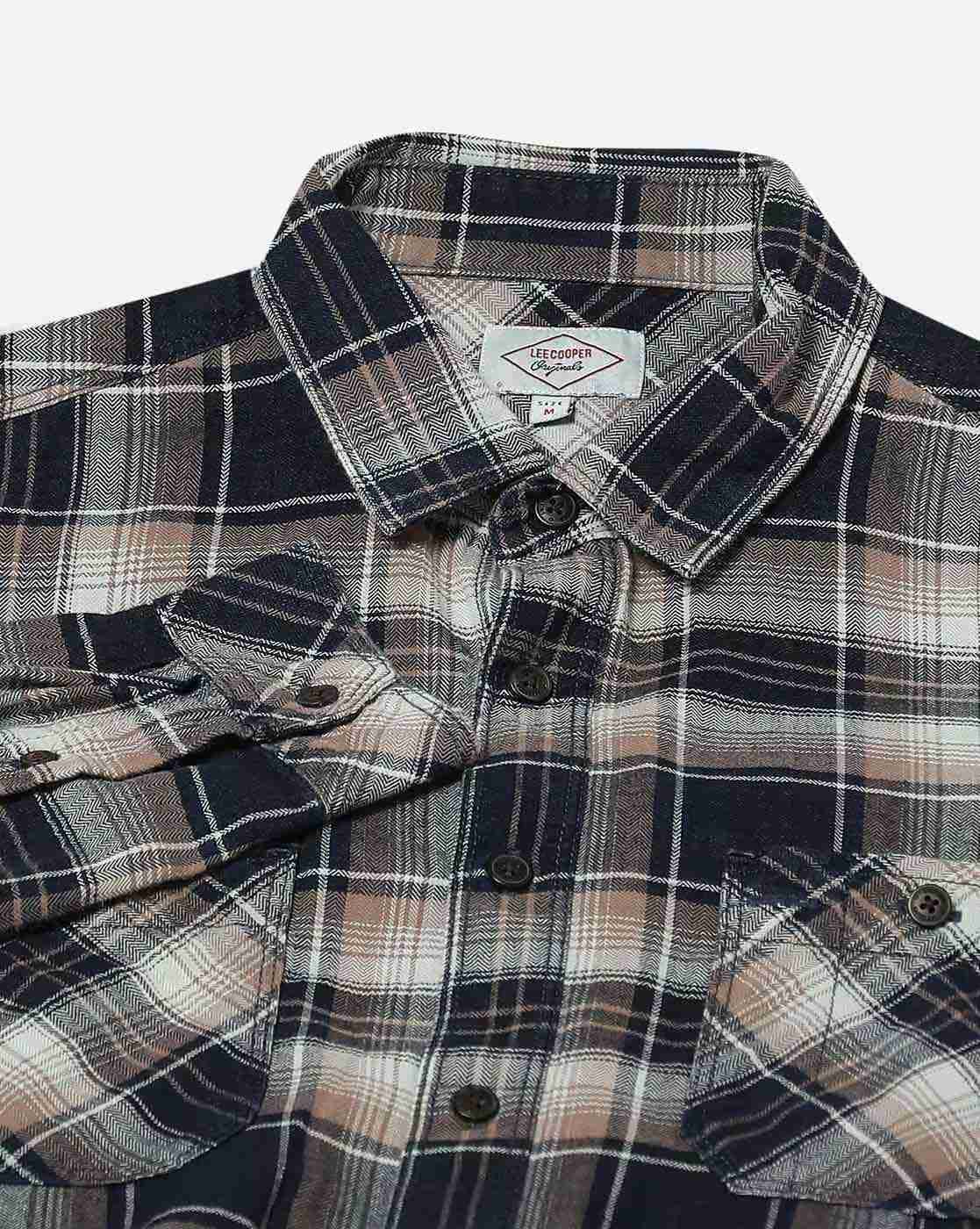 Lee Cooper | Men Checked Regular Fit Shirt|4