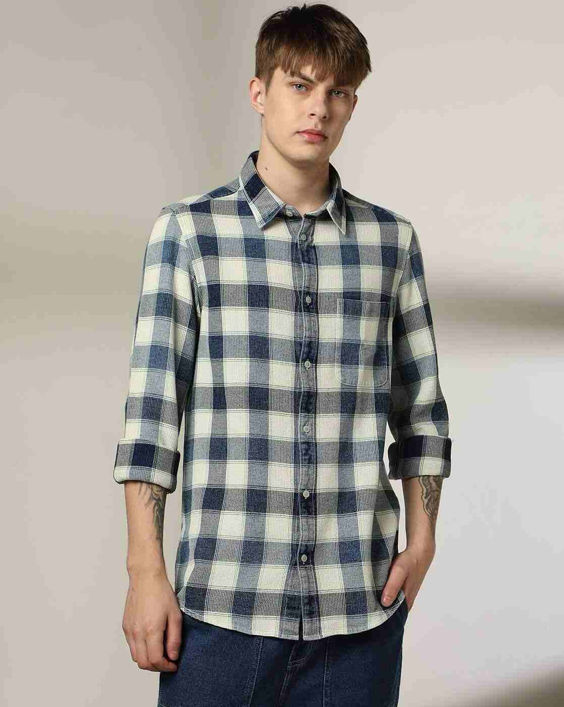 Lee Cooper | Men Checked Relaxed Fit Shirt|0