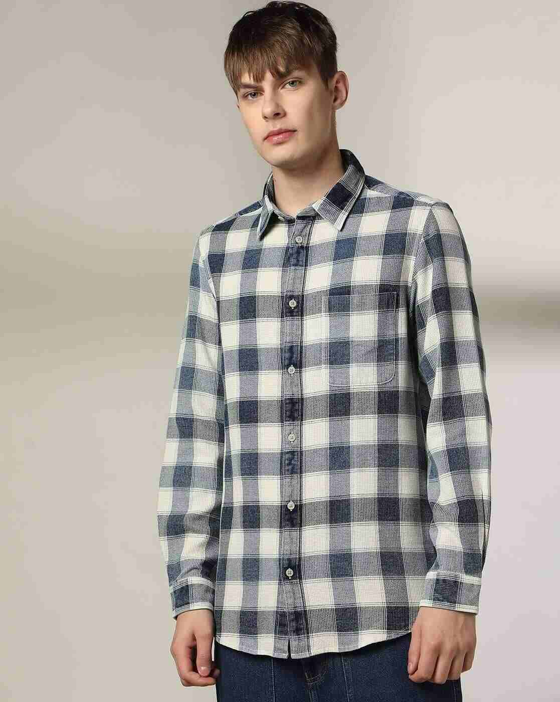 Lee Cooper | Men Checked Relaxed Fit Shirt|1