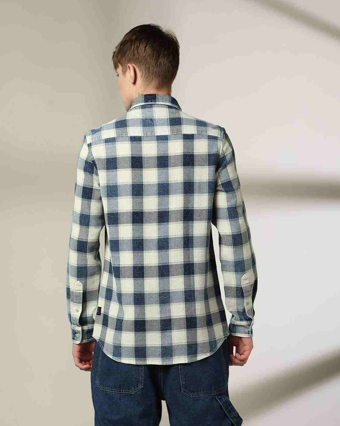 Lee Cooper | Men Checked Relaxed Fit Shirt|3