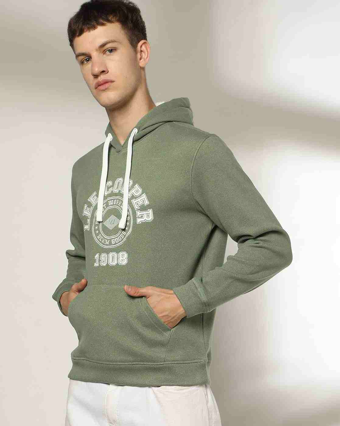 Lee Cooper | Men Embroidered Logo Relaxed Fit Hoodie|0