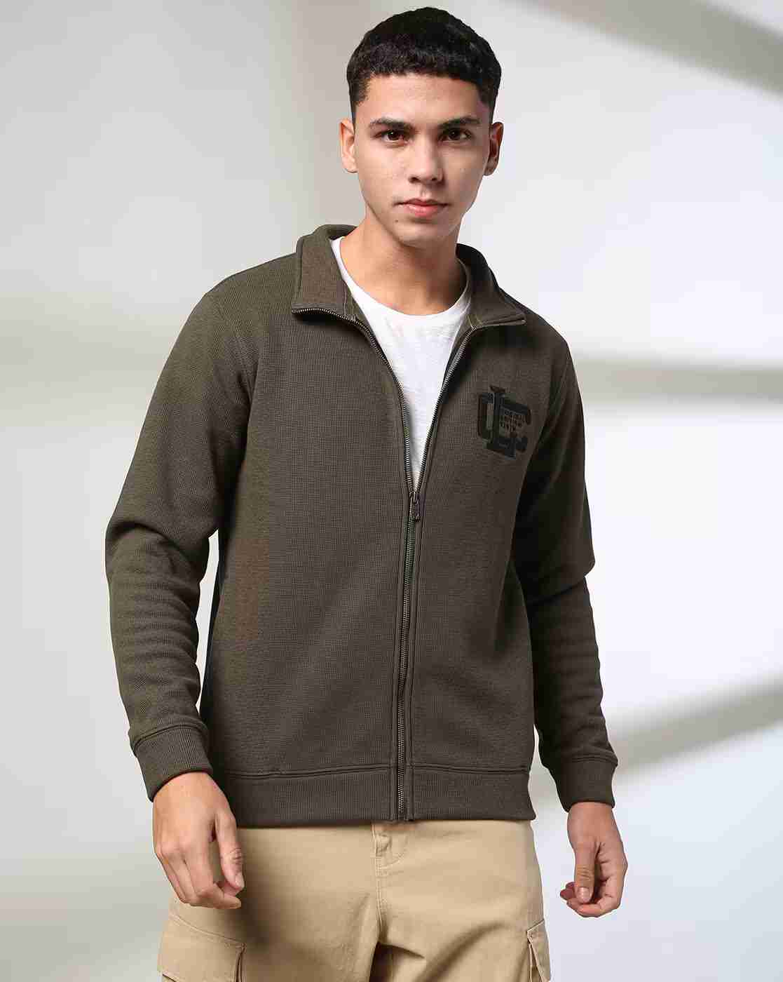 Lee Cooper | Men Zip-Front Regular Fit Bomber Jacket|0