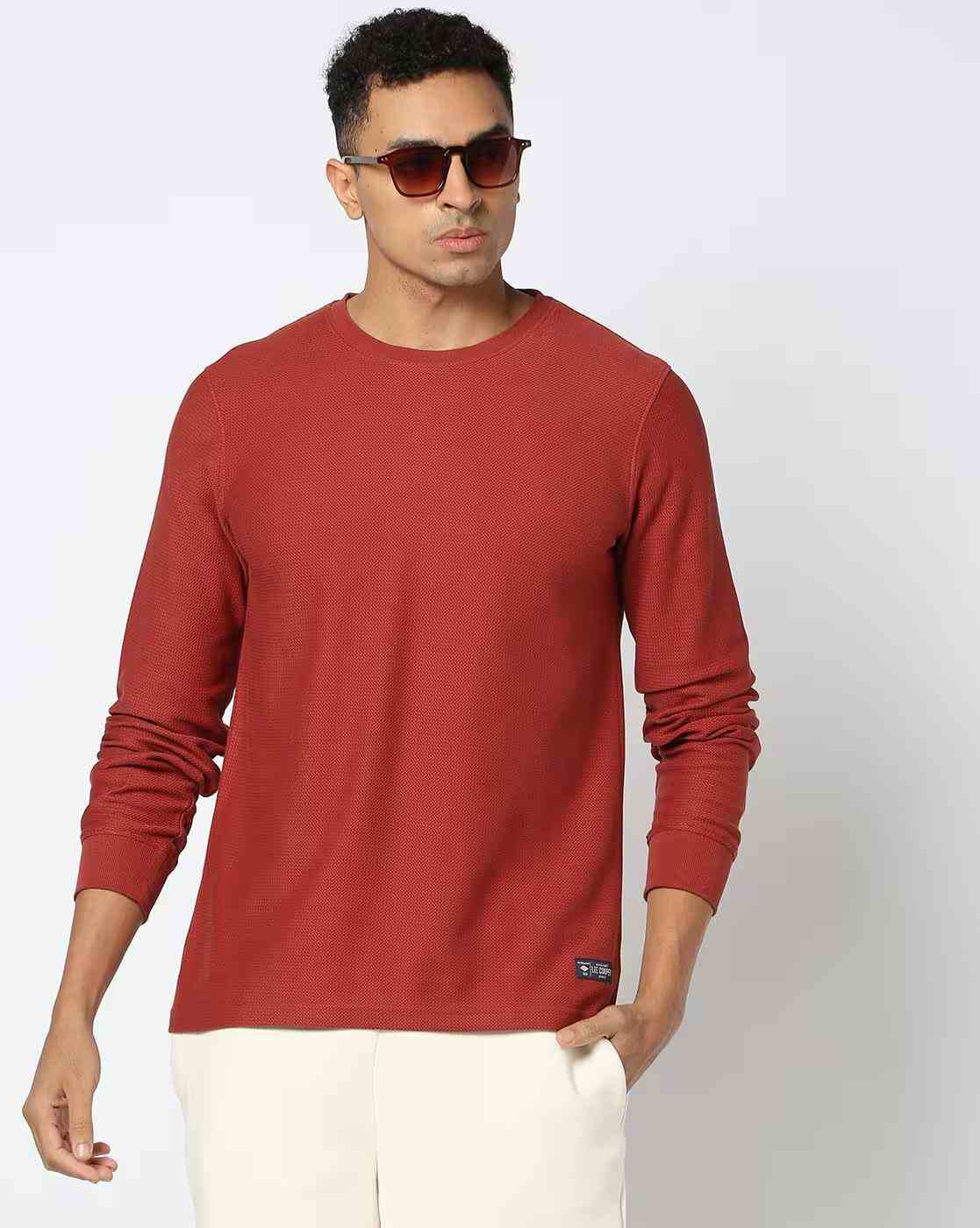 Lee Cooper | Men Relaxed Fit Crew-Neck T-Shirt|0