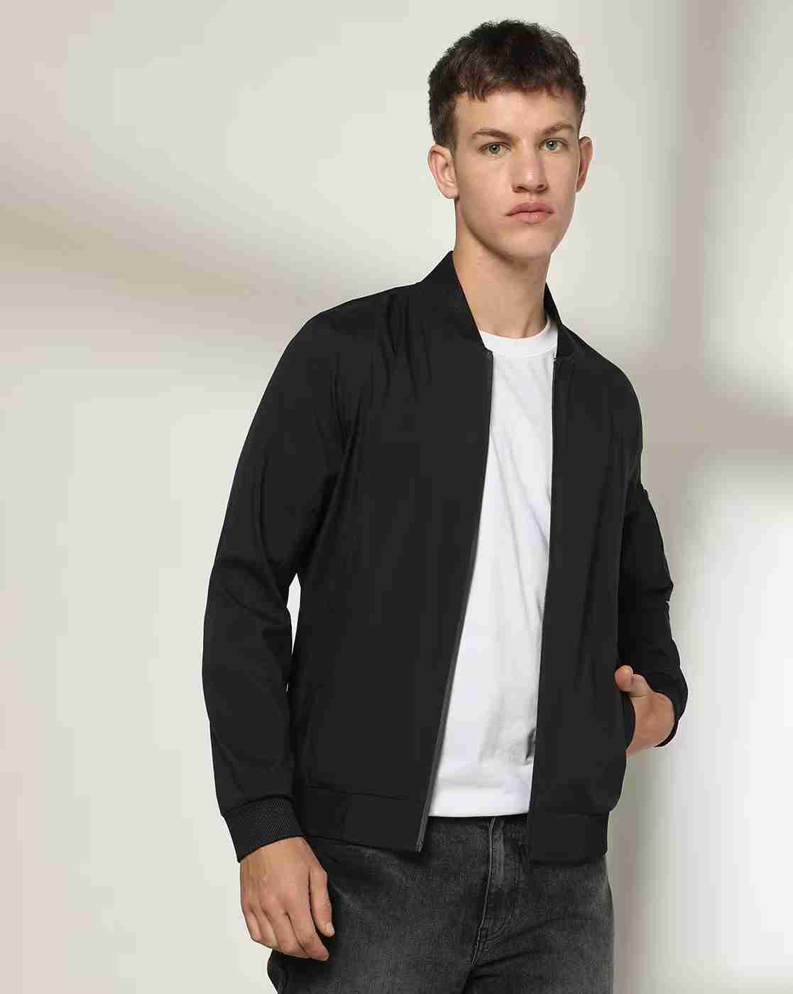 Lee Cooper | Men Regular Fit Zip-Front Bomber Jacket|0