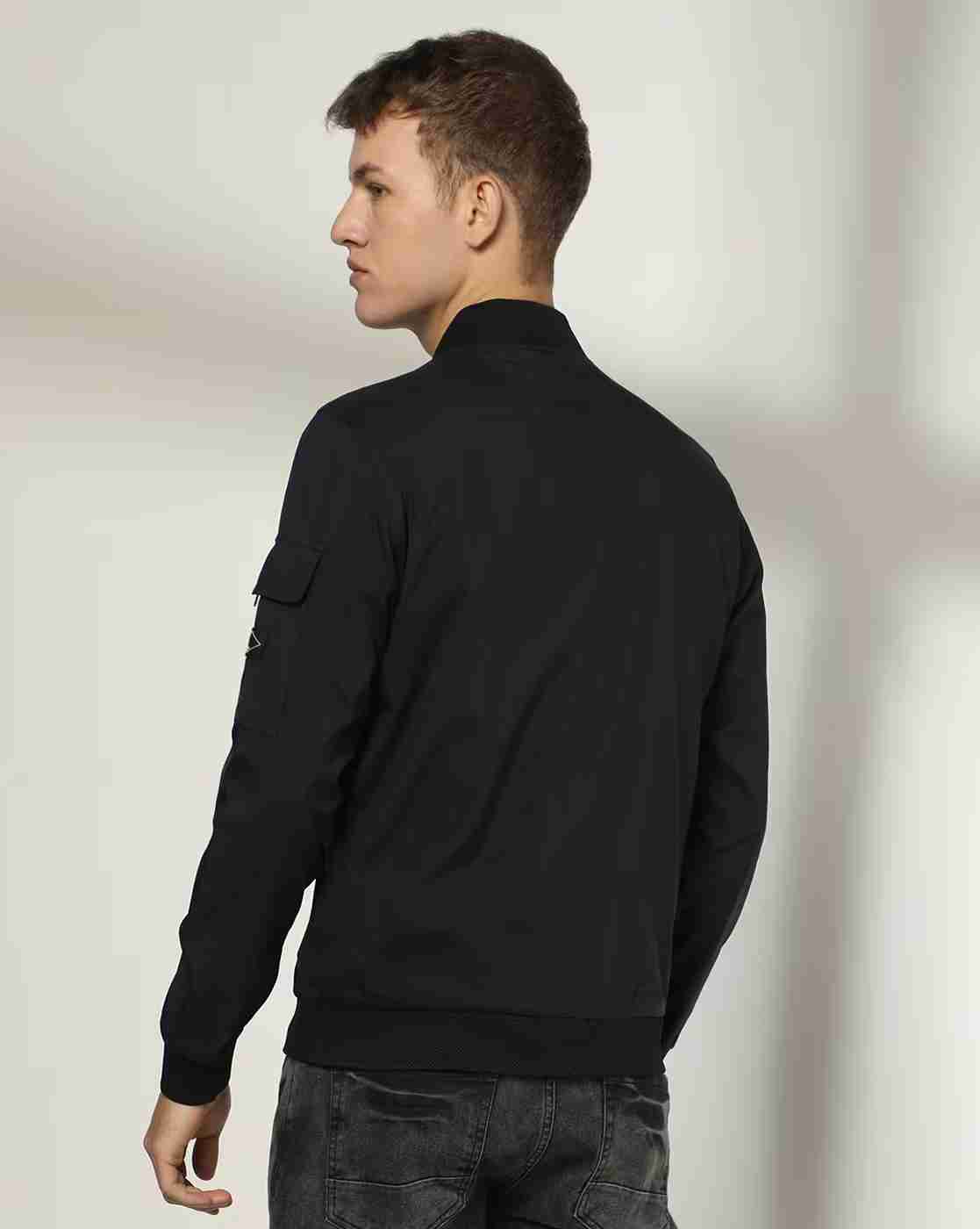 Lee Cooper | Men Regular Fit Zip-Front Bomber Jacket|2