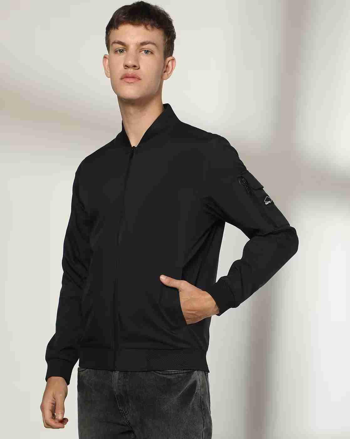 Lee Cooper | Men Regular Fit Zip-Front Bomber Jacket|3