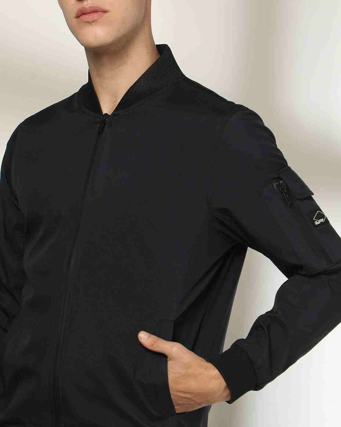 Lee Cooper | Men Regular Fit Zip-Front Bomber Jacket|4