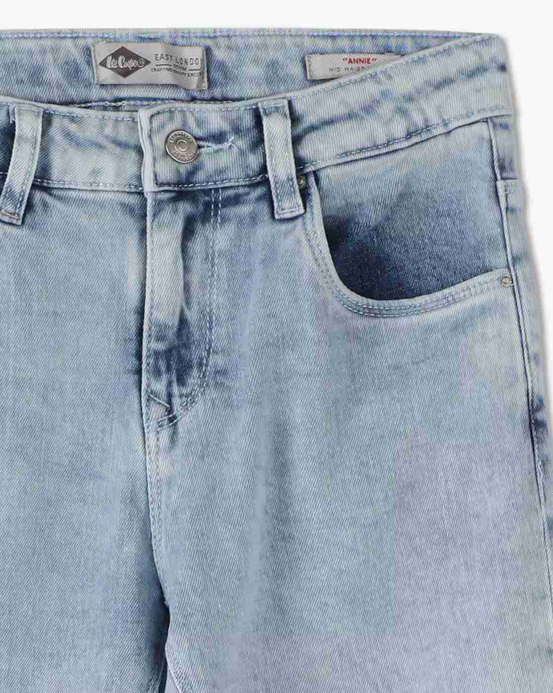 Lee Cooper | Girls Annie Heavily Washed Slim Fit Jeans|2
