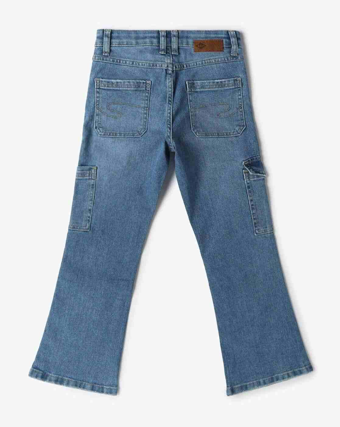 Lee Cooper | Girls Lightly Washed Bootcut Jeans|1