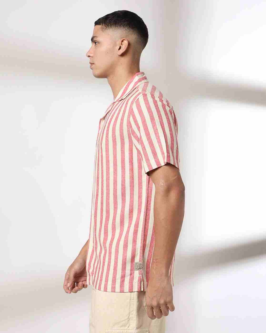 Lee Cooper | Men Striped Regular Fit Shirt|1