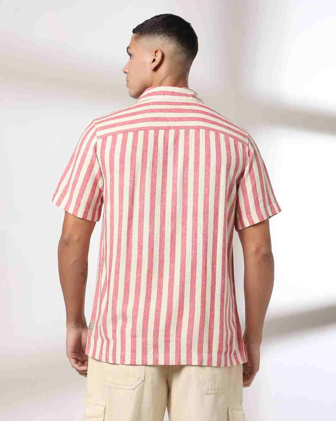 Lee Cooper | Men Striped Regular Fit Shirt|2