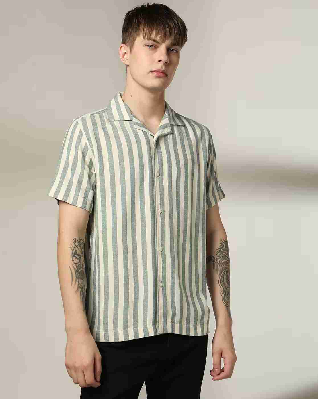 Men Striped Regular Fit Shirt