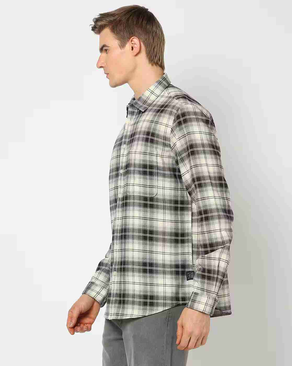 Lee Cooper | Men Checked Regular Fit Shirt|1