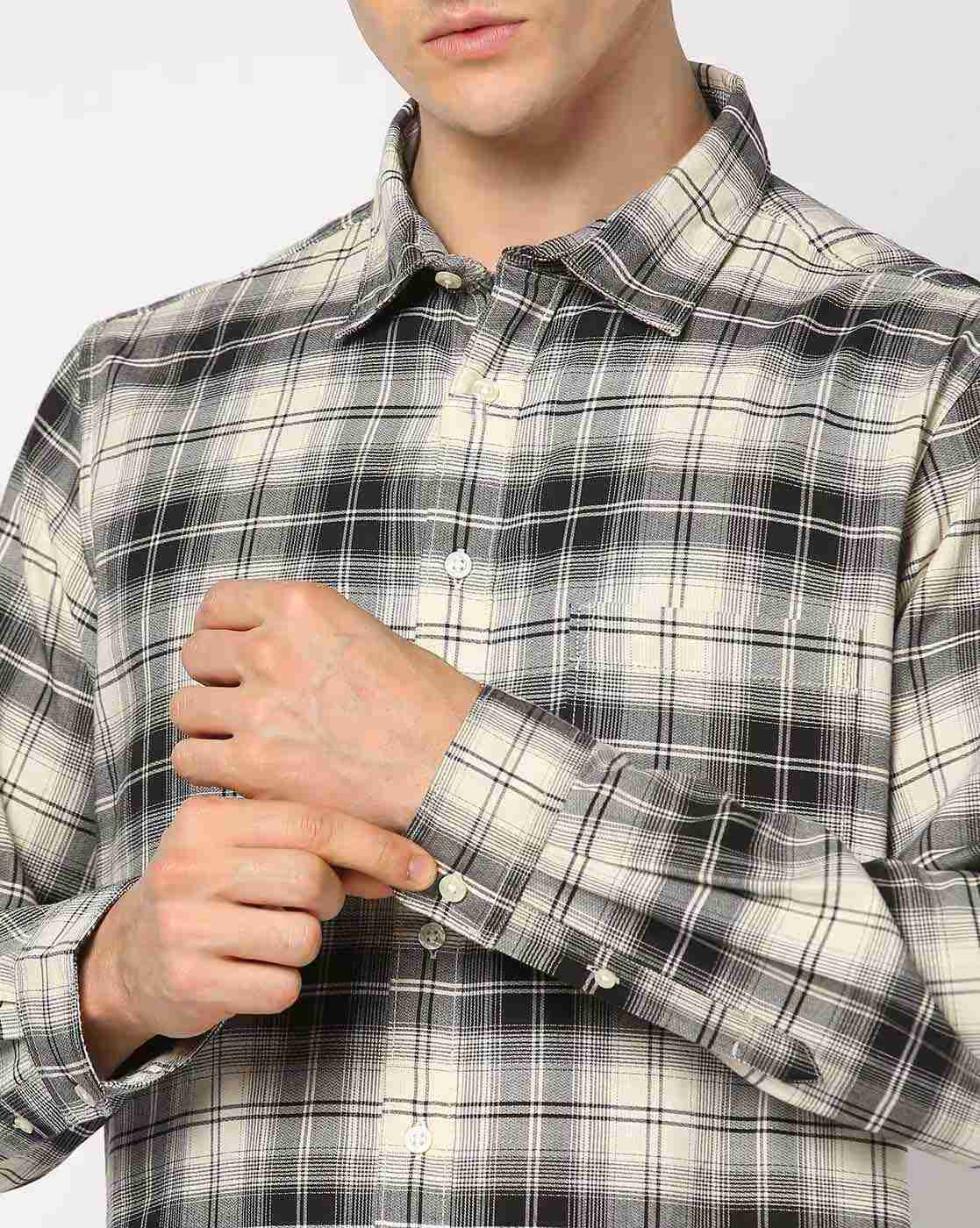 Lee Cooper | Men Checked Regular Fit Shirt|3