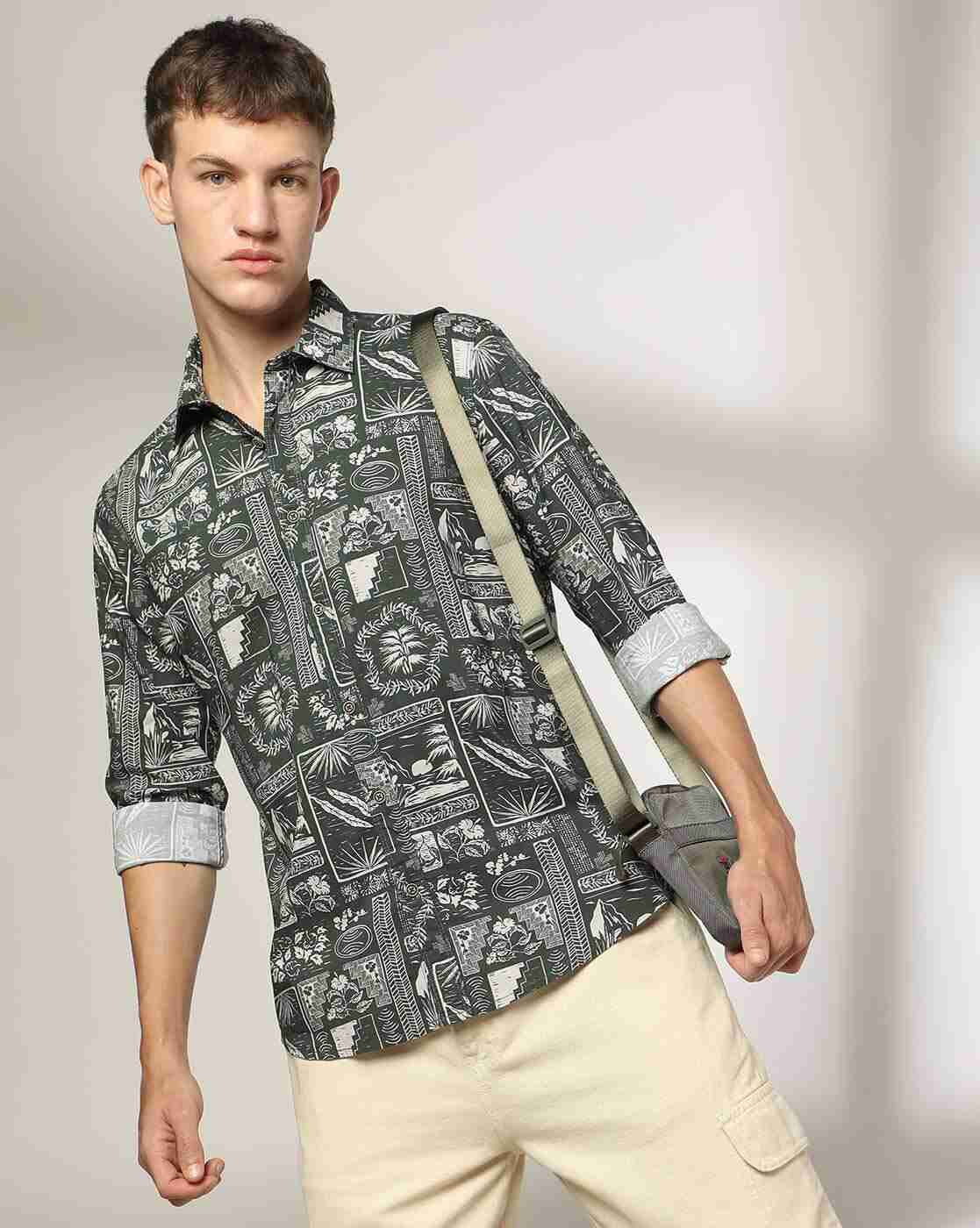Lee Cooper | Men Tropical Print Relaxed Fit Shirt|0