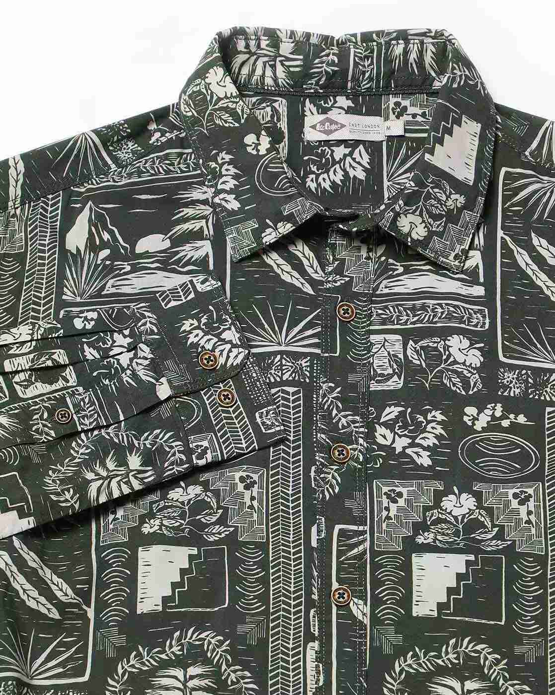 Lee Cooper | Men Tropical Print Relaxed Fit Shirt|5