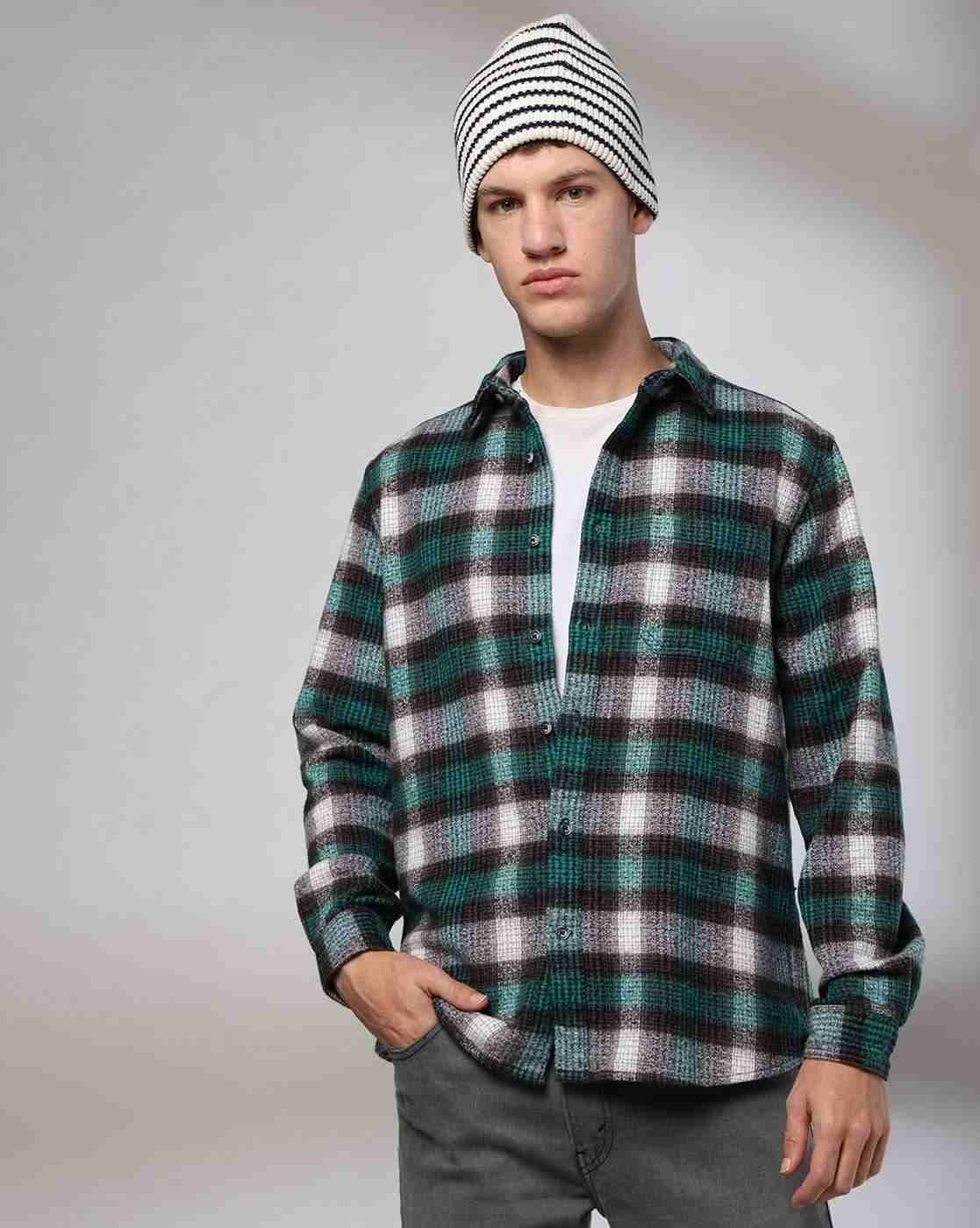 Lee Cooper | Men Checked Relaxed Fit Shirt|0