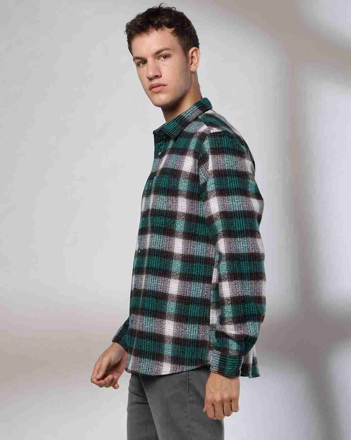 Lee Cooper | Men Checked Relaxed Fit Shirt|2