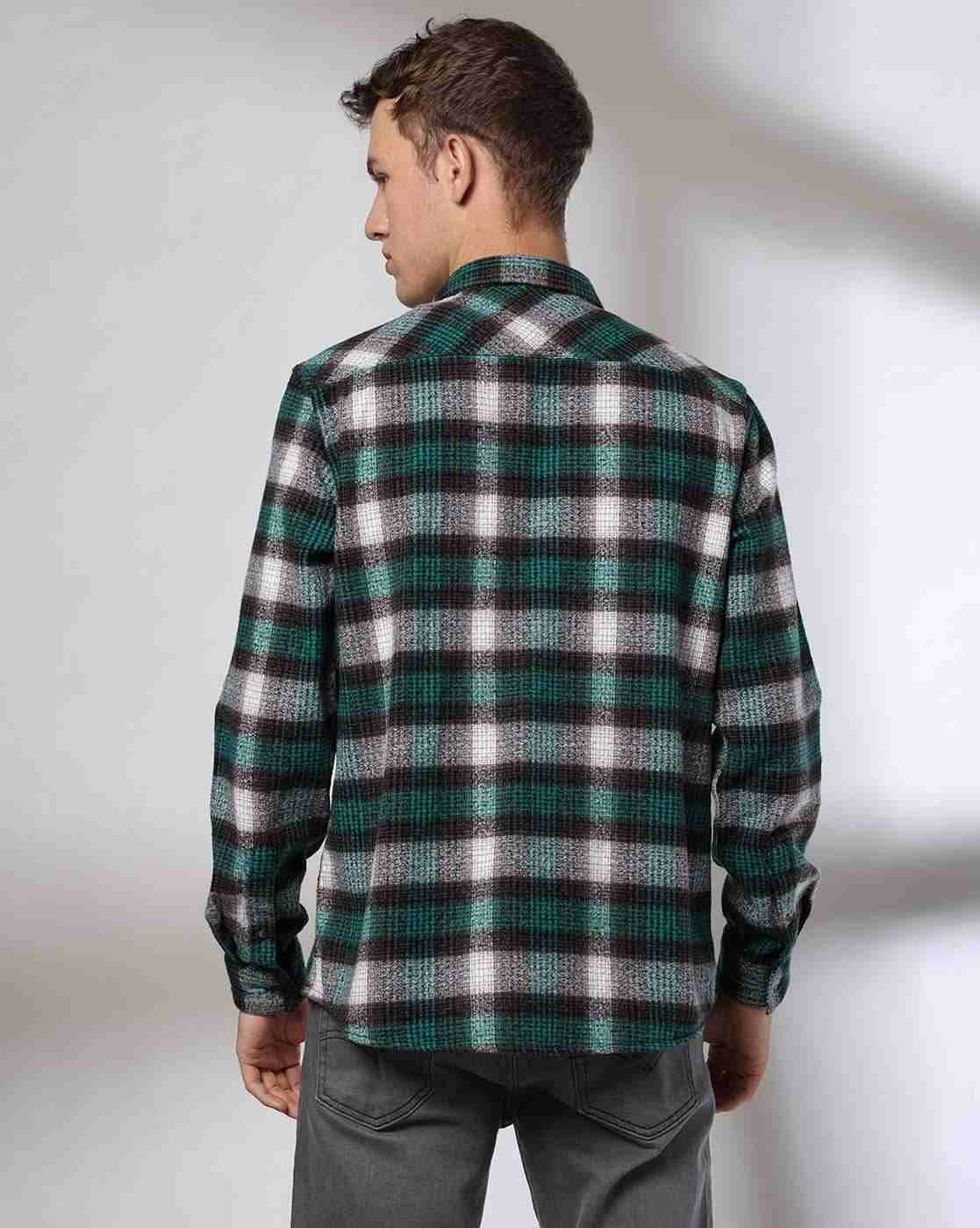 Lee Cooper | Men Checked Relaxed Fit Shirt|3