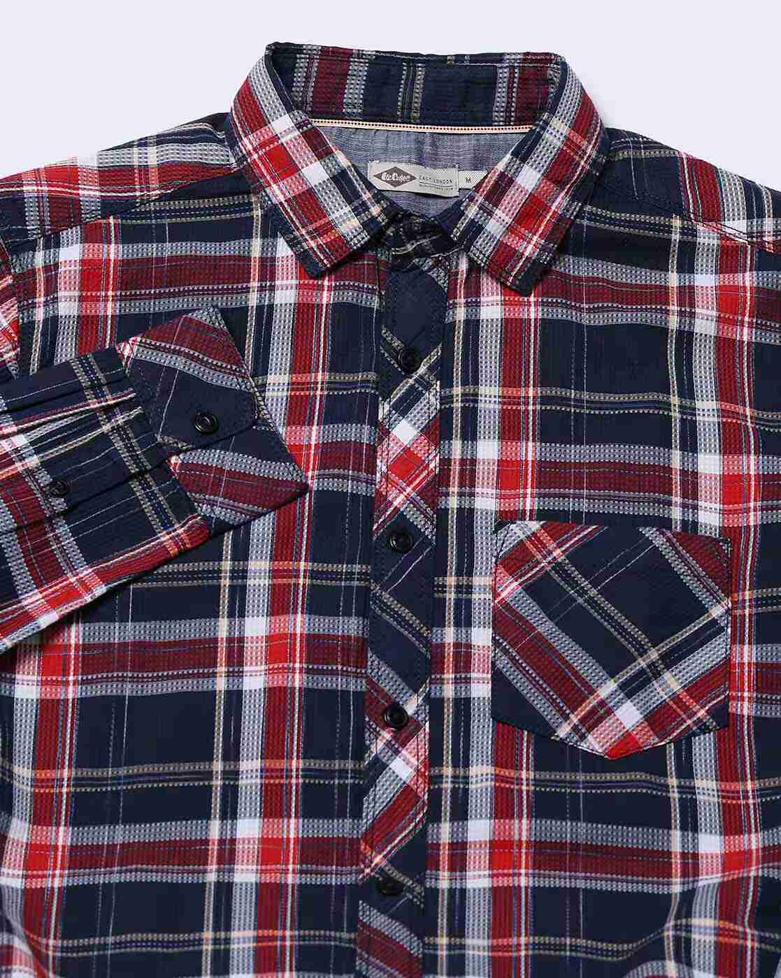 Lee Cooper | Men Checked Relaxed Fit Shirt|5