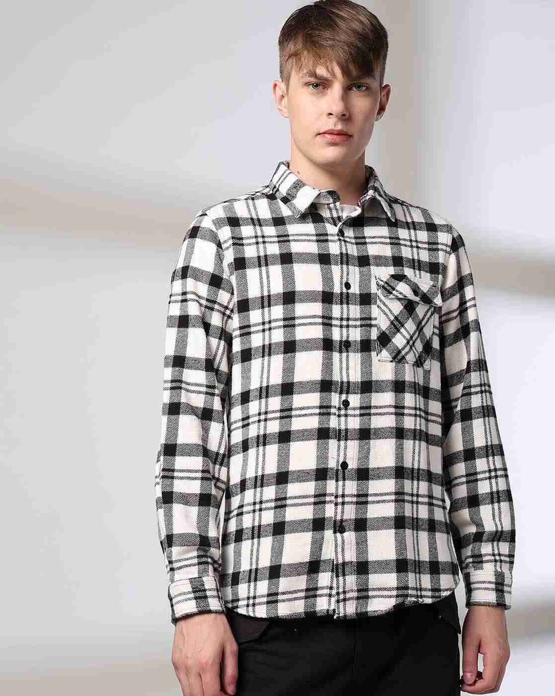 Lee Cooper | Men Checked Relaxed Fit Shirt|1