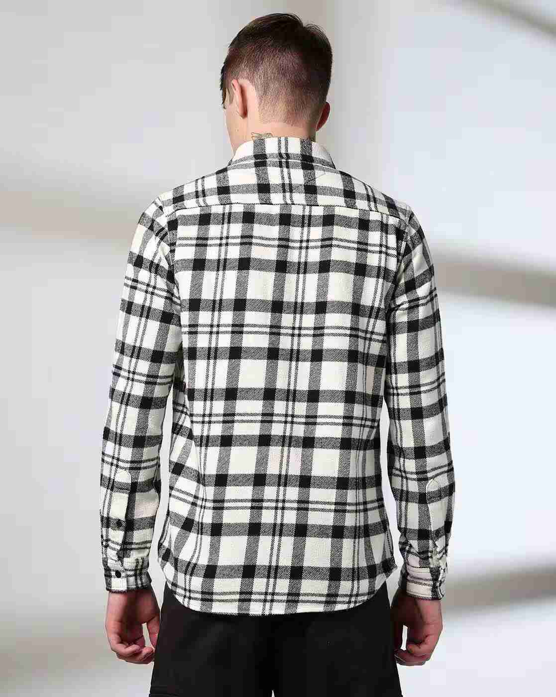 Lee Cooper | Men Checked Relaxed Fit Shirt|3