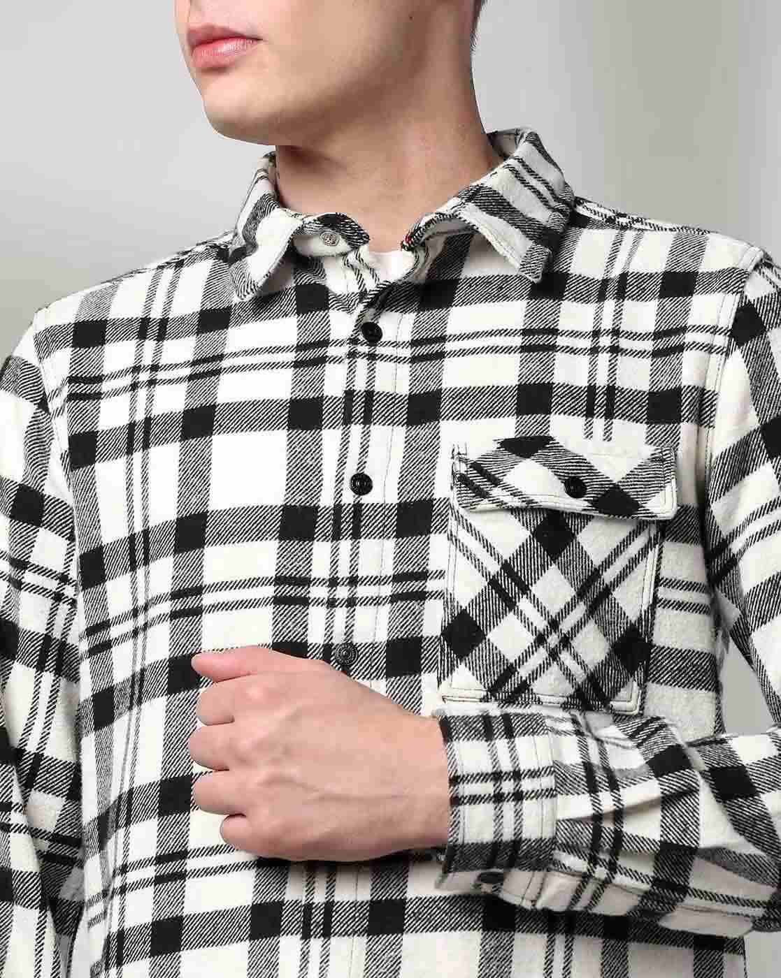 Lee Cooper | Men Checked Relaxed Fit Shirt|4