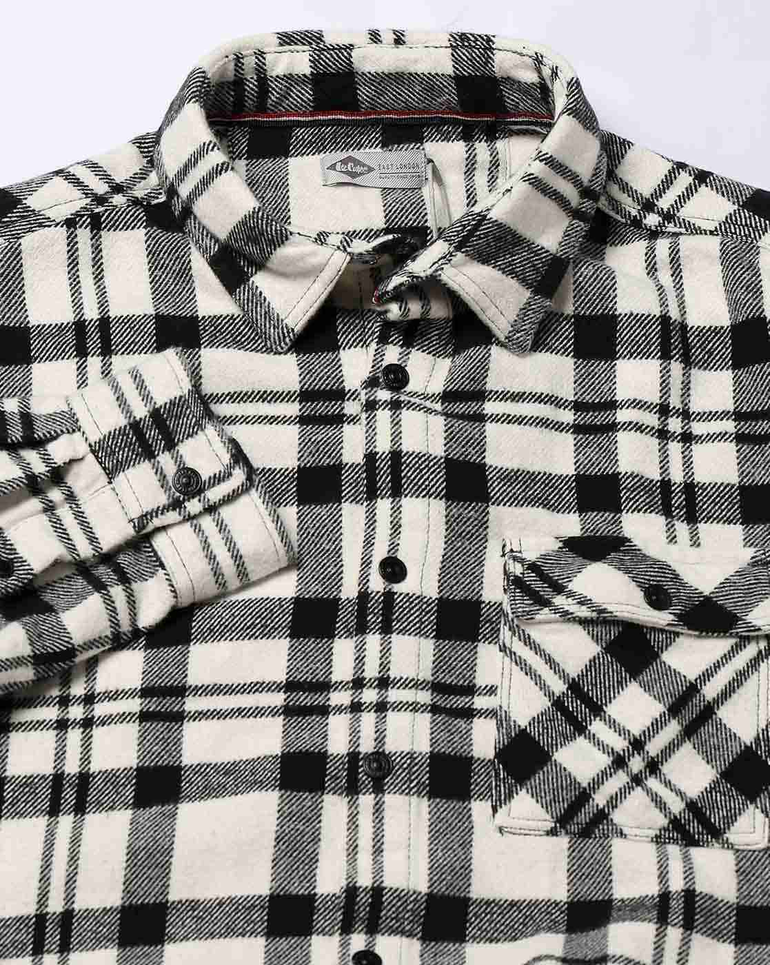 Lee Cooper | Men Checked Relaxed Fit Shirt|5
