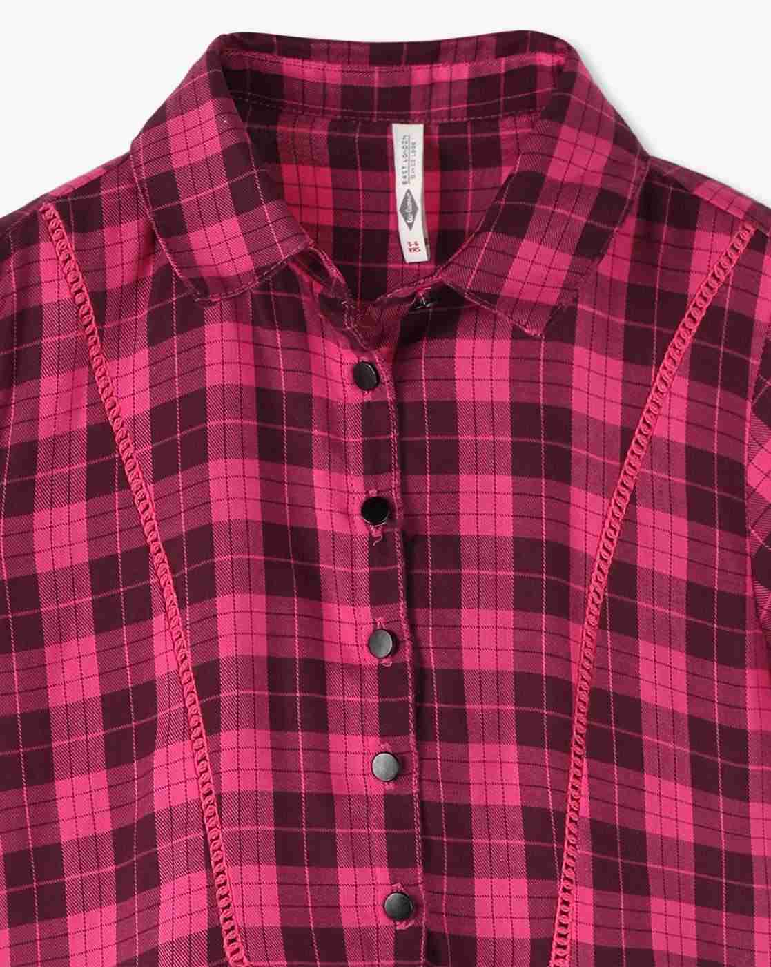 Lee Cooper | Girls Checked Tiered Dress|2