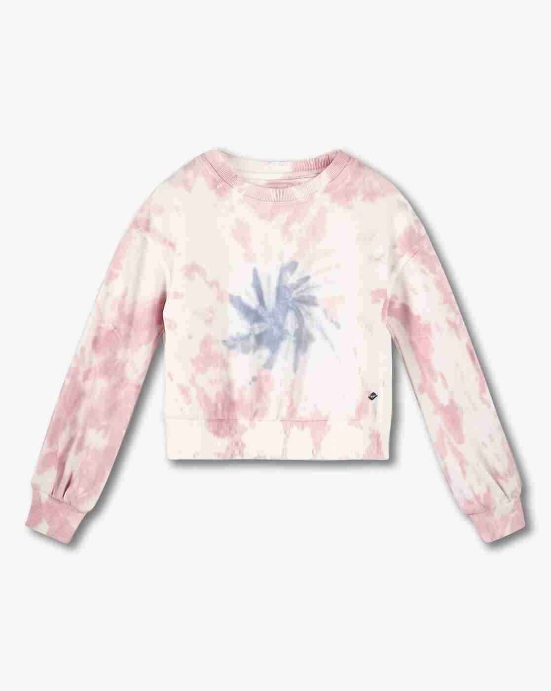 Lee Cooper | Girls Tie & Dye Relaxed Fit Cotton Round-Neck Sweatshirt|0