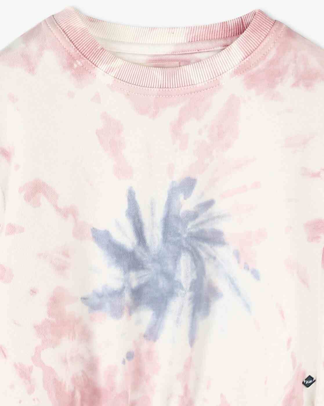 Lee Cooper | Girls Tie & Dye Relaxed Fit Cotton Round-Neck Sweatshirt|2
