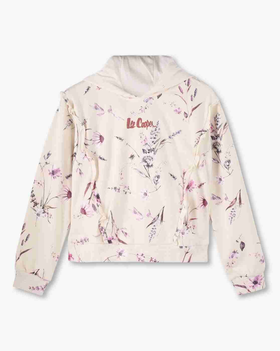 Lee Cooper | Girls Floral Print Regular Fit Hoodie|0
