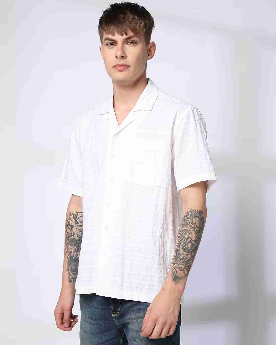 Lee Cooper | Men Self-Woven Regular Fit Shirt|0