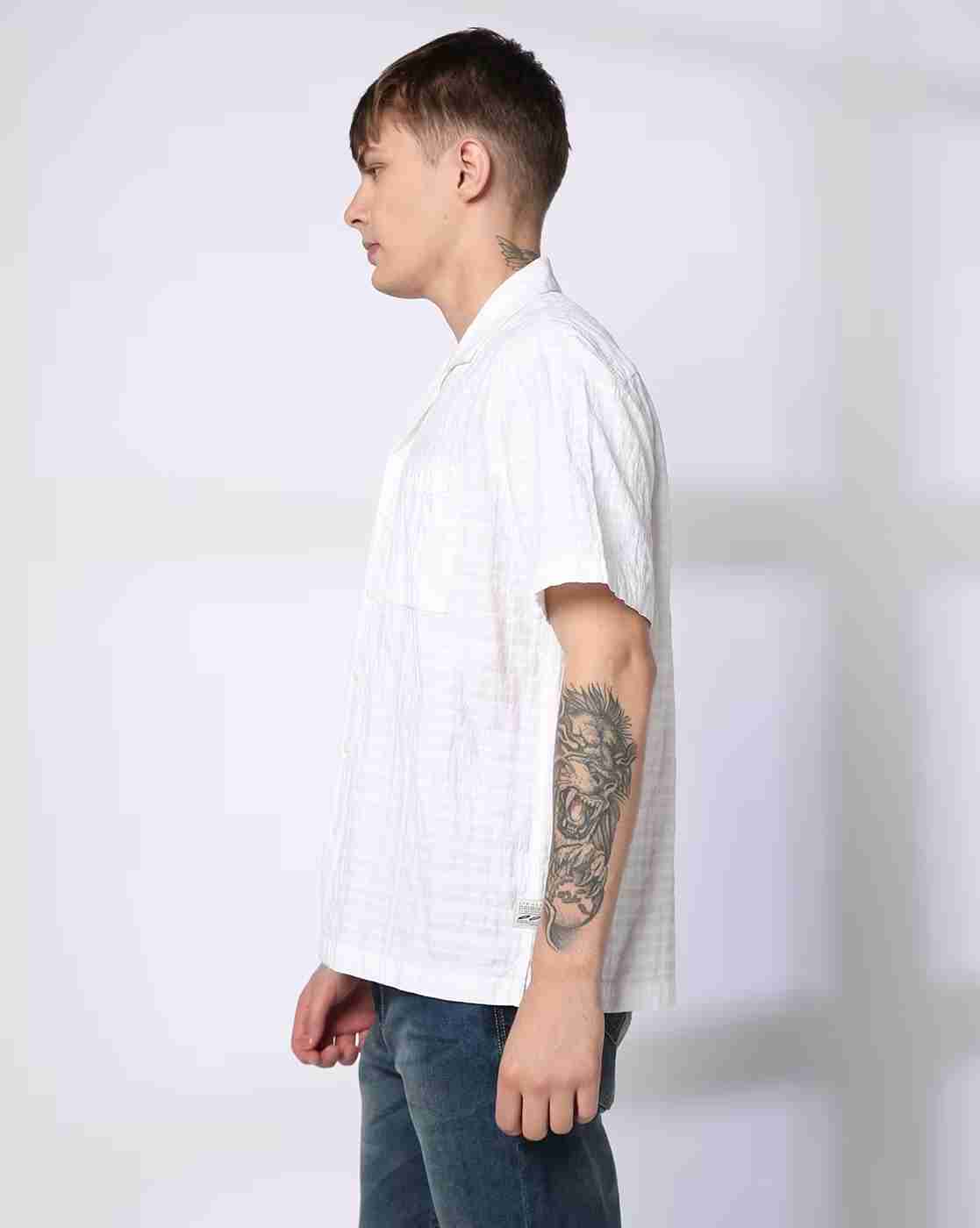 Lee Cooper | Men Self-Woven Regular Fit Shirt|1
